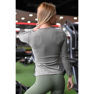 Kép 2/3 - Fitnesz hosszú ujjú felső, terra