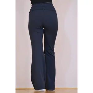 Kép 4/8 - Grafitszürke basic magasderekú, bő szárú leggings