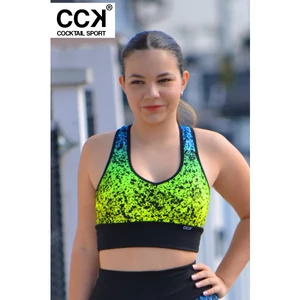 Kép 1/3 - &quot;Splash&quot; crop top, kék színatmenetes