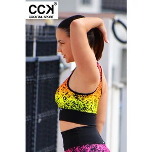 Kép 3/3 - "Splash" crop top, korall színatmenetes