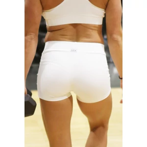 Kép 2/2 - Fehér basic női fitness sport short