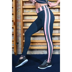 Kép 4/4 - STRIPES CORAL NŐI FITNESS HOSSZÚ NADRÁG, 36-os méret