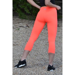 Kép 5/5 - Neon korall (rio) basic női fitness sport capri nadrág