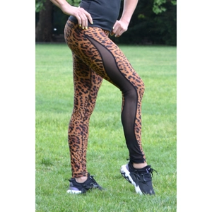 Kép 4/4 - Gepárd mintás flame női fitness tüll leggings