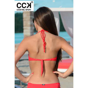 push up bandeau bikini felső