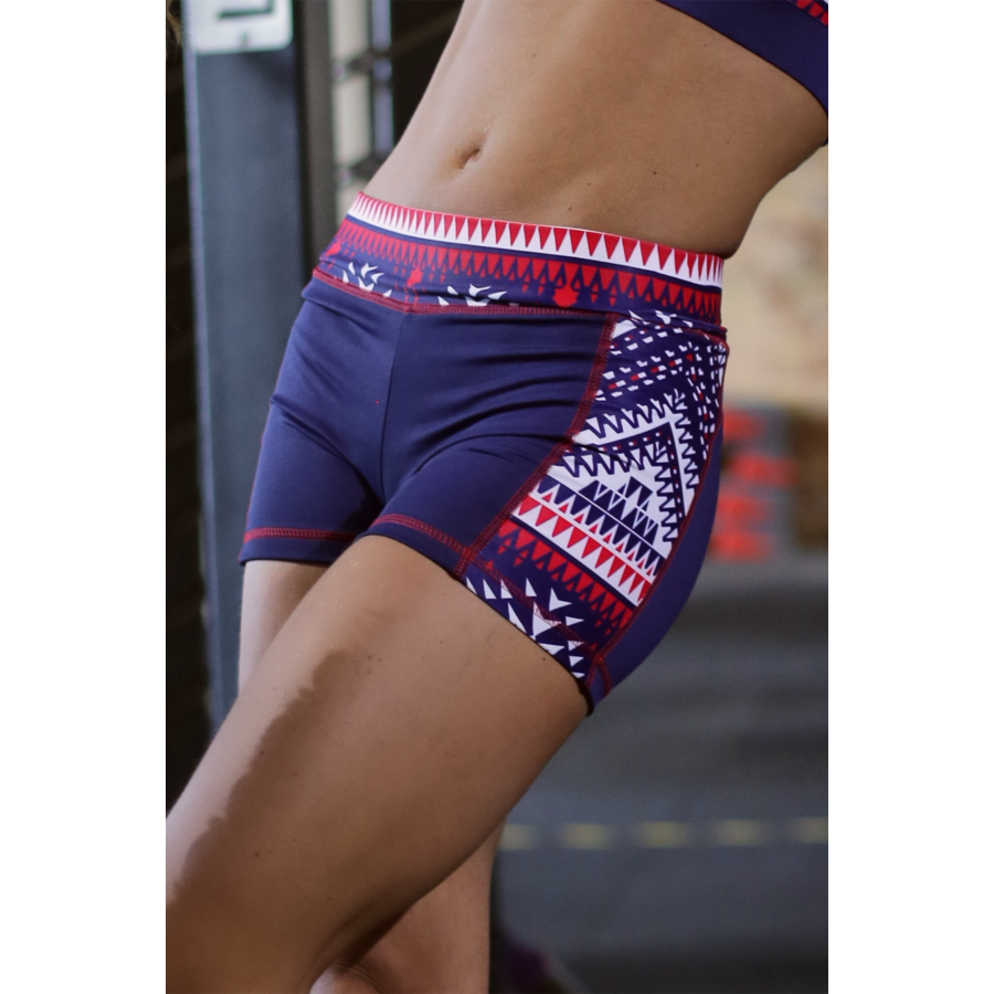 Indiana mintás női fitness rövid nadrág - CCK - COCKTAIL SPORT