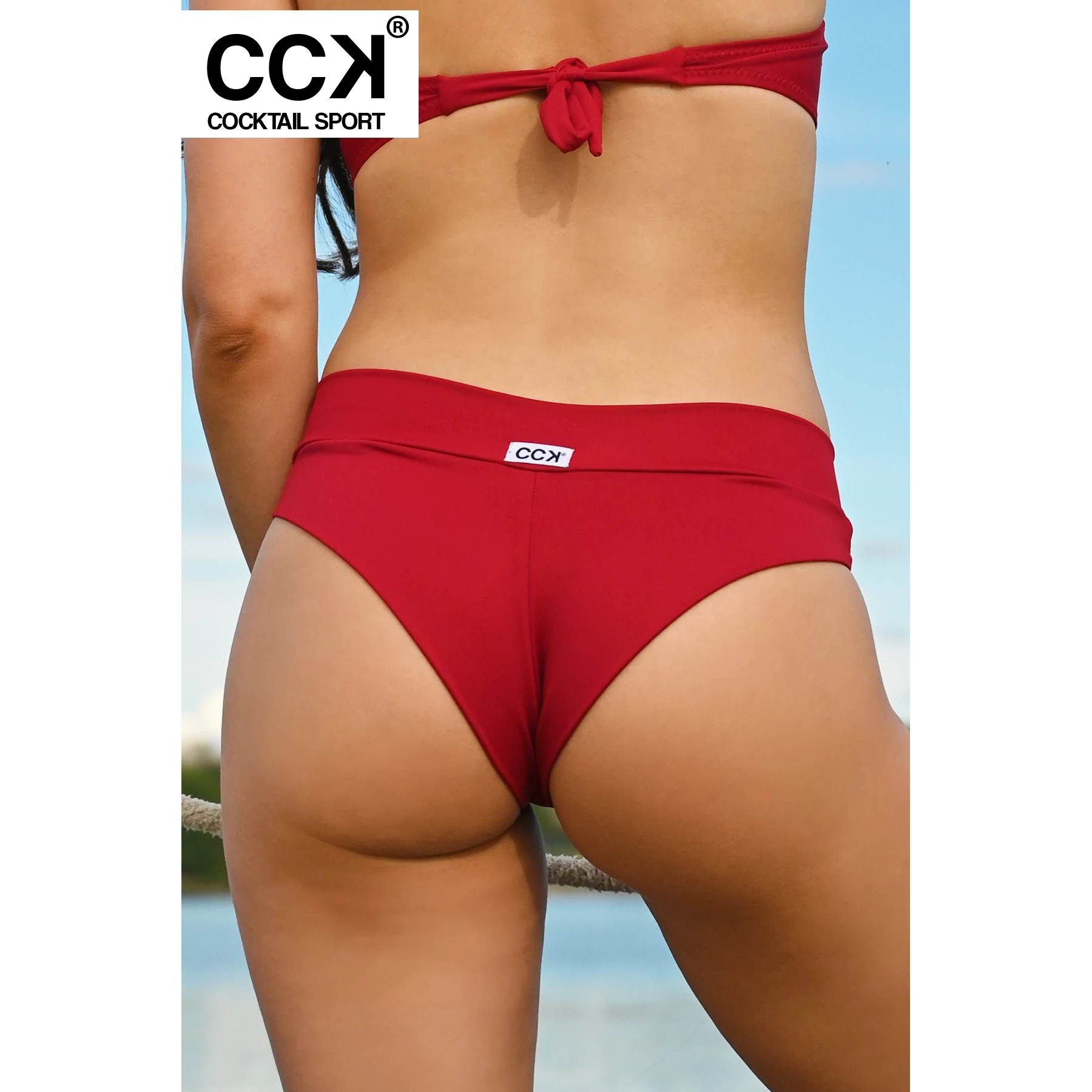 Bordó basic, magasított fazonú brazil tanga